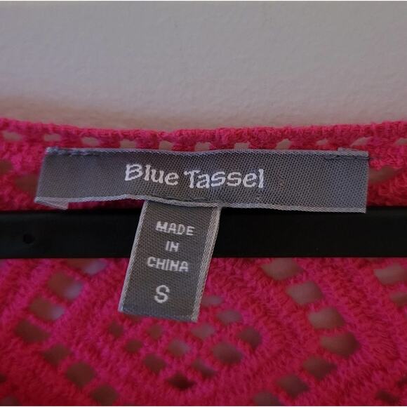 Blue Tassel Anthropologie Shavonne Lace Tunic Top Boho - Picture 6 of 10